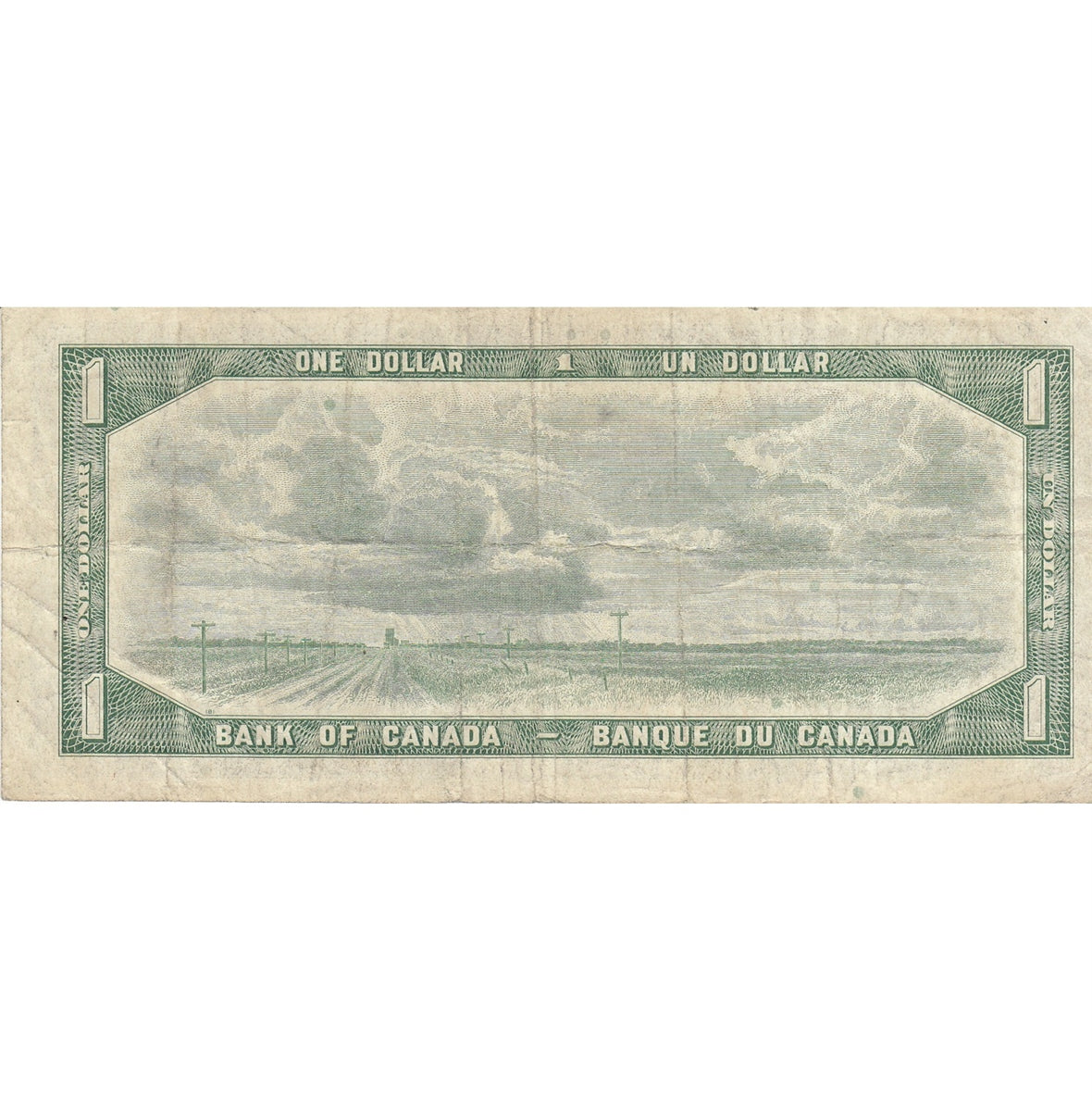 BC-37b-i 1954 Canada $1 Beattie-Rasminsky, H/F, F