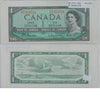 BC-37b-i 1954 Canada $1 Beattie-Rasminsky, H/M, AU-UNC