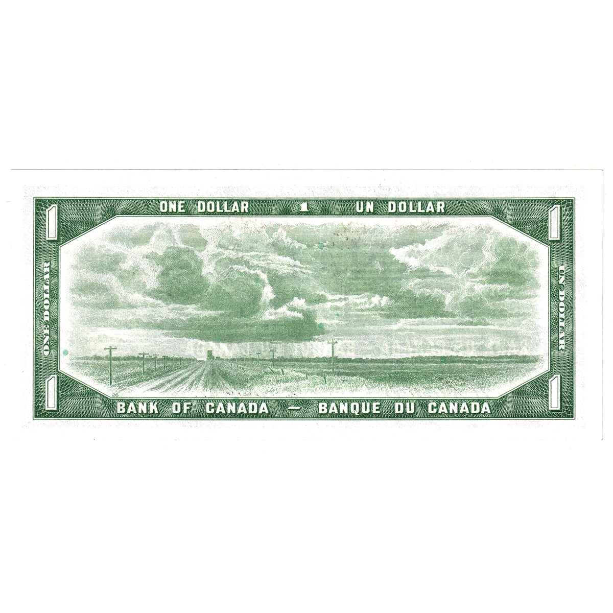 BC-37b-i 1954 Canada $1 Beattie-Rasminsky, I/M, Uncirculated (MS60)