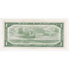 BC-37b-i 1954 Canada $1 Beattie-Rasminsky, K/M, AU-UNC (AU55)