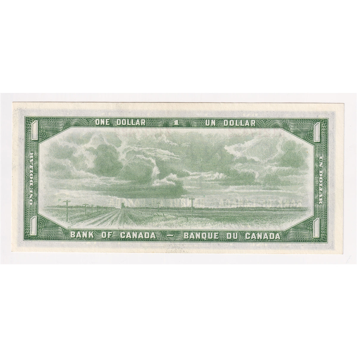 BC-37b-i 1954 Canada $1 Beattie-Rasminsky, K/M, AU-UNC (AU55)
