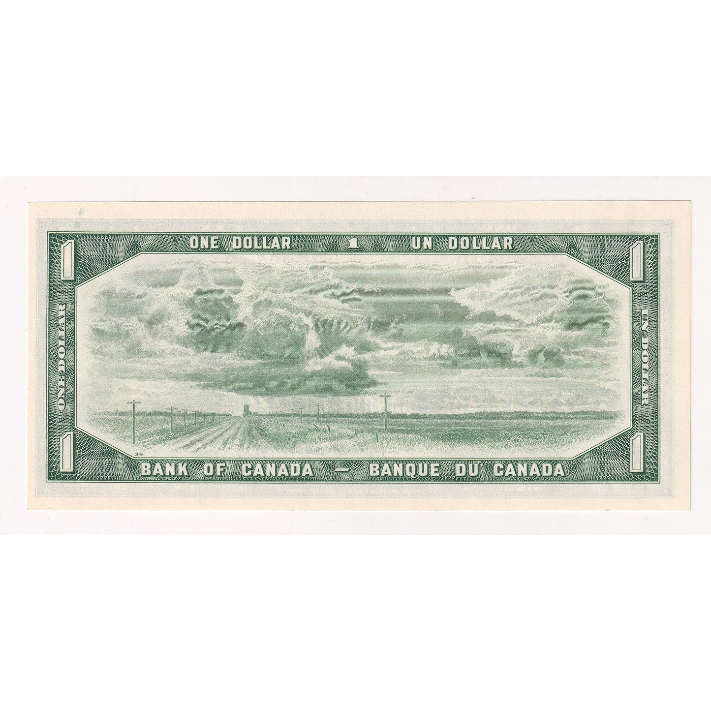 BC-37b-i 1954 Canada $1 Beattie-Rasminsky, L/M, Choice Uncirculated (CUNC63)