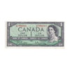 BC-37b-i 1954 Canada $1 Beattie-Rasminsky, V/M, Almost Uncirculated (AU50)