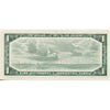 BC-37b-i 1954 Canada $1 Beattie-Rasminsky, M/P, EF-AU (EF45)