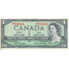 BC-37b-i 1954 Canada $1 Beattie-Rasminsky, M/P, VF-EF (VF30)