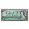 BC-37b-i 1954 Canada $1 Beattie-Rasminsky, O/Z, Uncirculated (MS60)