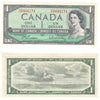 BC-37b-i 1954 Canada $1 Beattie-Rasminsky, P/P, Uncirculated (MS60)