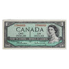 BC-37b-i 1954 Canada $1 Beattie-Rasminsky, P/Z, AU-UNC (AU55)