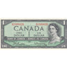 BC-37b-i 1954 Canada $1 Beattie-Rasminsky, R/M, Choice Uncirculated (CUNC63)