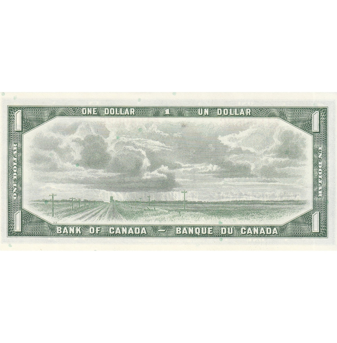 BC-37b-i 1954 Canada $1 Beattie-Rasminsky, R/M, Choice Uncirculated (CUNC63)