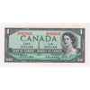 BC-37b-i 1954 Canada $1 Beattie-Rasminsky, S/M, Choice Uncirculated (CUNC63)