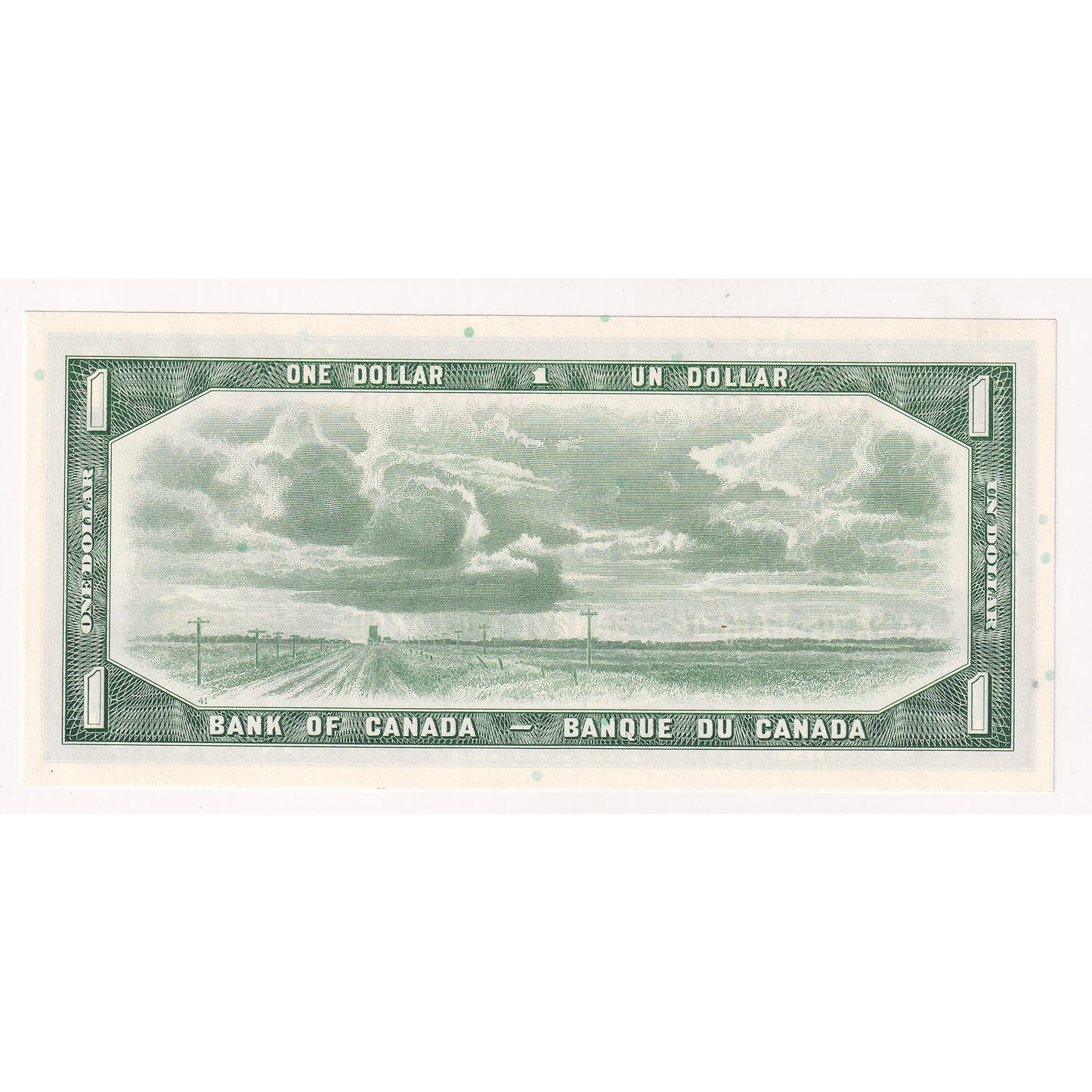 BC-37b-i 1954 Canada $1 Beattie-Rasminsky, S/M, Choice Uncirculated (CUNC63)