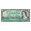 BC-37b-i 1954 Canada $1 Beattie-Rasminsky, S/Z, Uncirculated (MS60)