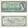 BC-37b-i 1954 Canada $1 Beattie-Rasminsky, U/P, Circ