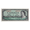 BC-37b-i 1954 Canada $1 Beattie-Rasminsky, V/M, Uncirculated (MS60)