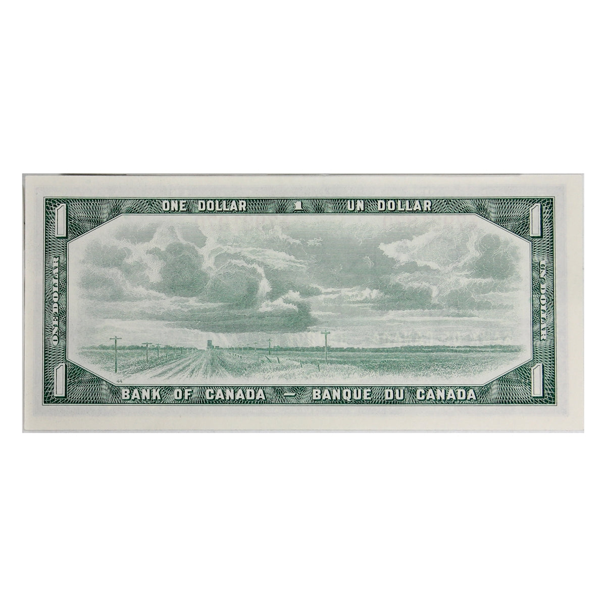 BC-37b-i 1954 Canada $1 Beattie-Rasminsky, V/M, Uncirculated (MS60)