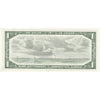 BC-37b-i 1954 Canada $1 Beattie-Rasminsky, Z/P, Almost Uncirculated (AU50)
