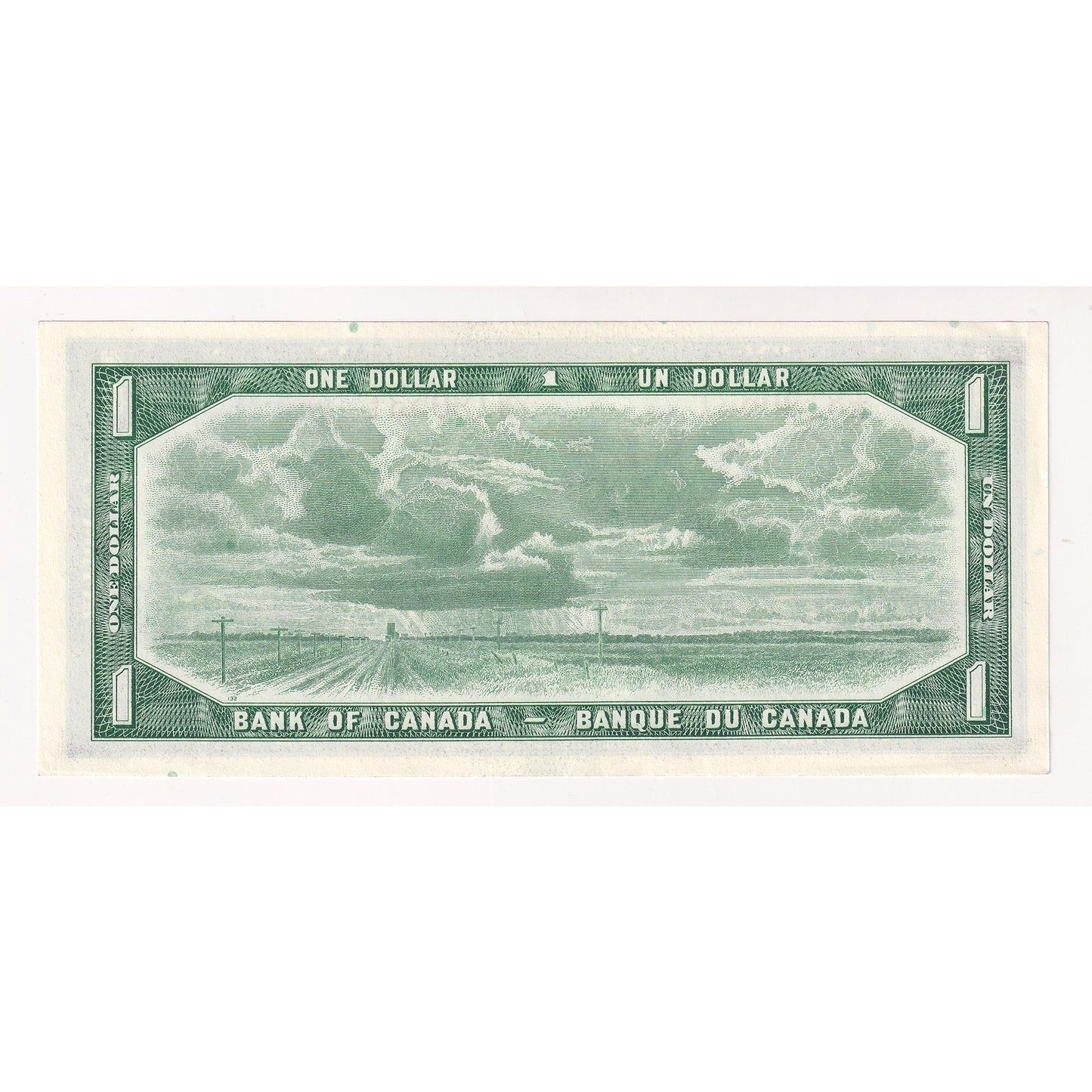 BC-37b-i 1954 Canada $1 Beattie-Rasminsky, Z/Z, Choice Uncirculated (CUNC63)