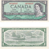 BC-37c 1954 Canada $1 Bouey-Rasminsky, H/F, Choice Uncirculated (CUNC63)