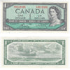 BC-37c 1954 Canada $1 Bouey-Rasminsky, H/F, AU-UNC (AU55)