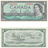 BC-37c 1954 Canada $1 Bouey-Rasminsky, H/F, EF-AU (EF45)
