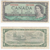 BC-37c 1954 Canada $1 Bouey-Rasminsky, H/F, Fine (F12)