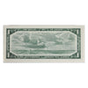 BC-37c 1954 Canada $1 Bouey-Rasminsky, I/F, AU-UNC (AU55)
