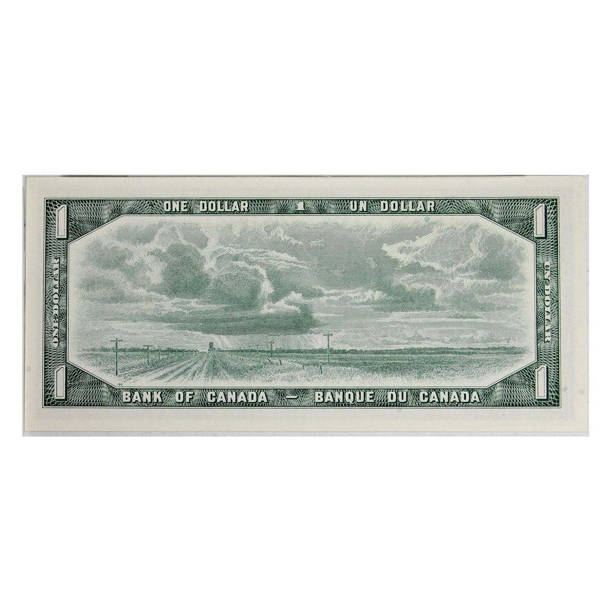 BC-37c 1954 Canada $1 Bouey-Rasminsky, I/F, AU-UNC (AU55)