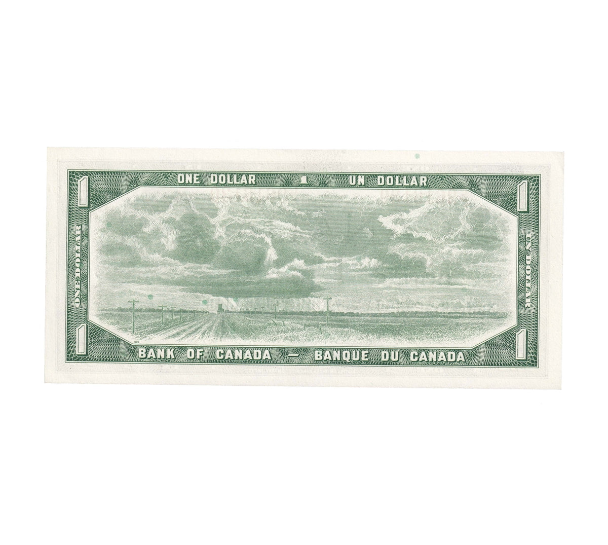 BC-37c 1954 Canada $1 Bouey-Rasminsky, L/F, Uncirculated (MS60)