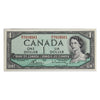BC-37c 1954 Canada $1 Bouey-Rasminsky, M/F, Uncirculated (MS60)