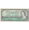 BC-37c 1954 Canada $1 Bouey-Rasminsky, P/F, Uncirculated (MS60)