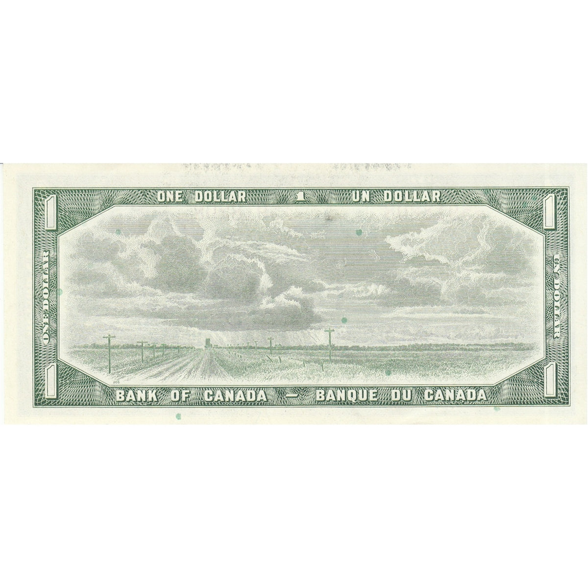 BC-37c 1954 Canada $1 Bouey-Rasminsky, T/F, AU-UNC (AU55)