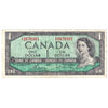 BC-37c 1954 Canada $1 Bouey-Rasminsky, V/F, Circ