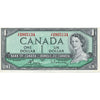 BC-37c 1954 Canada $1 Bouey-Rasminsky, V/F, Uncirculated (MS60)