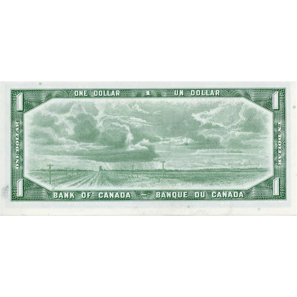 BC-37c 1954 Canada $1 Bouey-Rasminsky, V/F, Uncirculated (MS60)