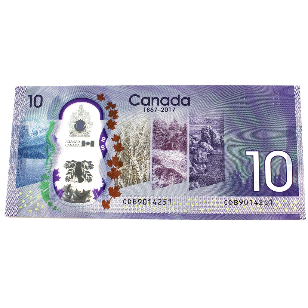 BC-75 2017 Canada $10 Wilkins-Poloz, CDB, Choice Uncirculated (CUNC63)