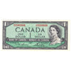 BC-37d 1954 Canada $1 Lawson-Bouey, A/I, AU-UNC