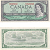 BC-37d 1954 Canada $1 Lawson-Bouey, E/I, AU