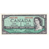 BC-37d 1954 Canada $1 Lawson-Bouey, X/F, EF-AU (EF45)