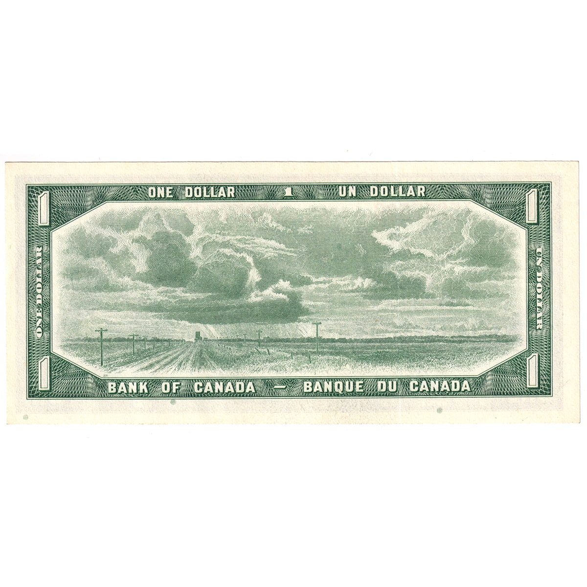 BC-37d 1954 Canada $1 Lawson-Bouey, Y/F, AU