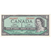 BC-37d 1954 Canada $1 Lawson-Bouey, Y/F, UNC