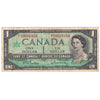 BC-45bA 1967 Canada $1 Beattie-Rasminsky, *N/O, Fine (F12)