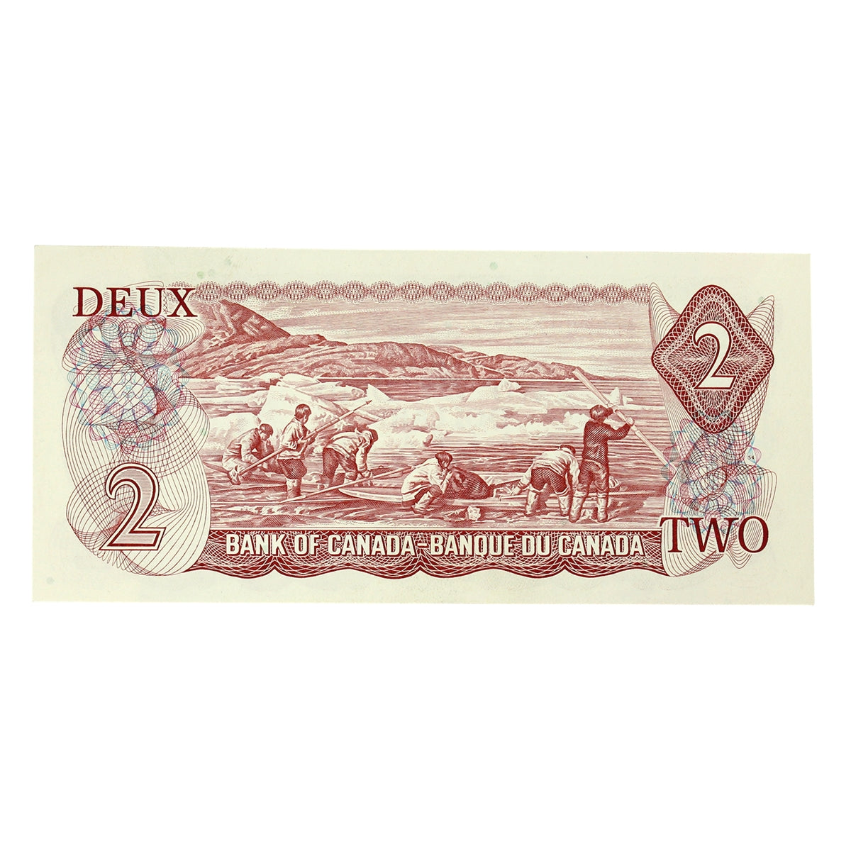 BC-47a-i 1974 Canada $2 Lawson-Bouey, ABB, Almost Uncirculated (AU50)