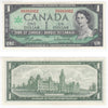 BC-45b-i 1967 Canada $1 Beattie-Rasminsky, H/P, EF-AU