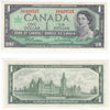 BC-45b-i 1967 Canada $1 Beattie-Rasminsky, I/P, EF-AU (EF45)