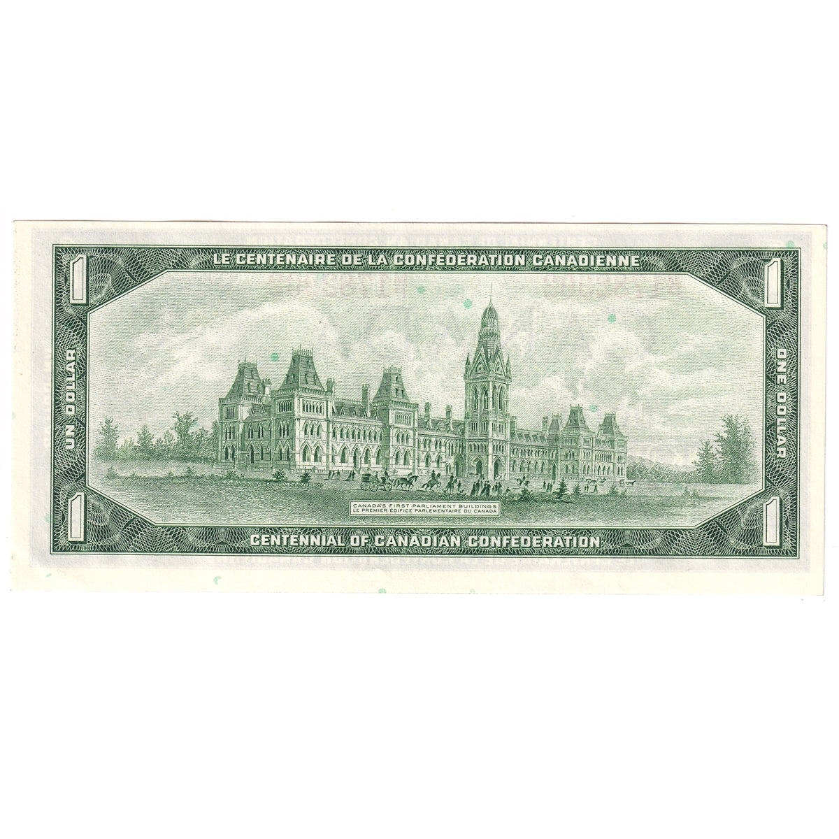 BC-45b-i 1967 Canada $1 Beattie-Rasminsky, M/P, AU-UNC (AU55)