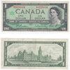 BC-45b-i 1967 Canada $1 Beattie-Rasminsky, M/P, F-VF