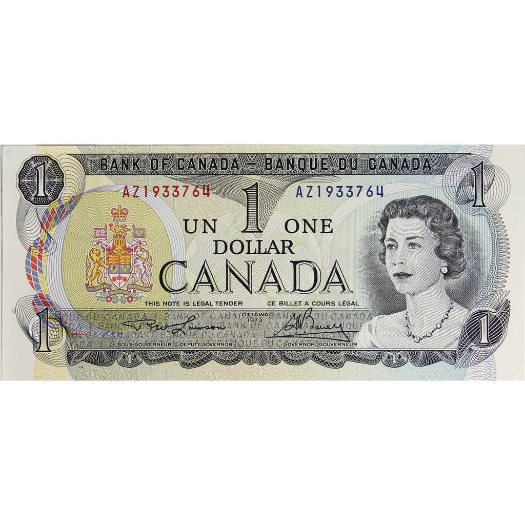 BC-46a 1973 Canada $1 Lawson-Bouey, AZ, Uncirculated (MS60)