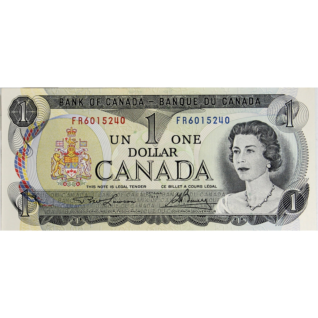 BC-46a 1973 Canada $1 Lawson-Bouey, FR, Choice Uncirculated (CUNC63)