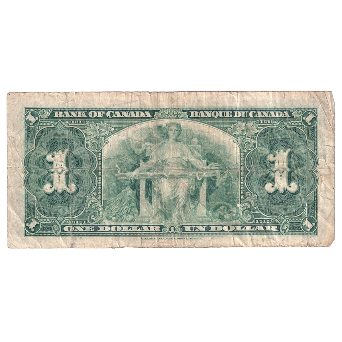 BC-21c 1937 Canada $1 Gordon-Towers, X/L, Circ